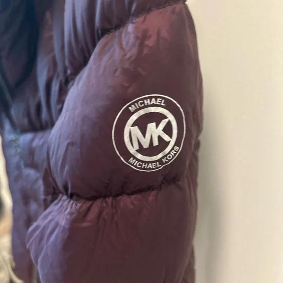 MICHAEL Kors Quilted Hooded packable Puffer Jacket - Plum - Picture 7 of 7